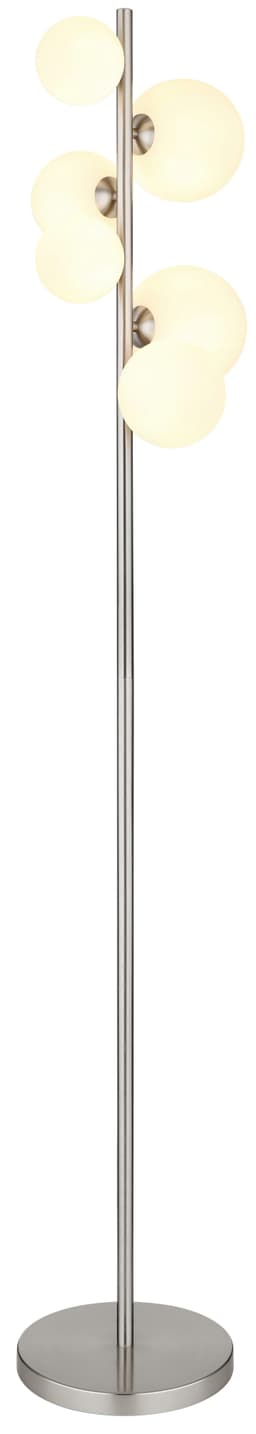 GLOBO LIGHTING Stehlampe RIHA | Silber