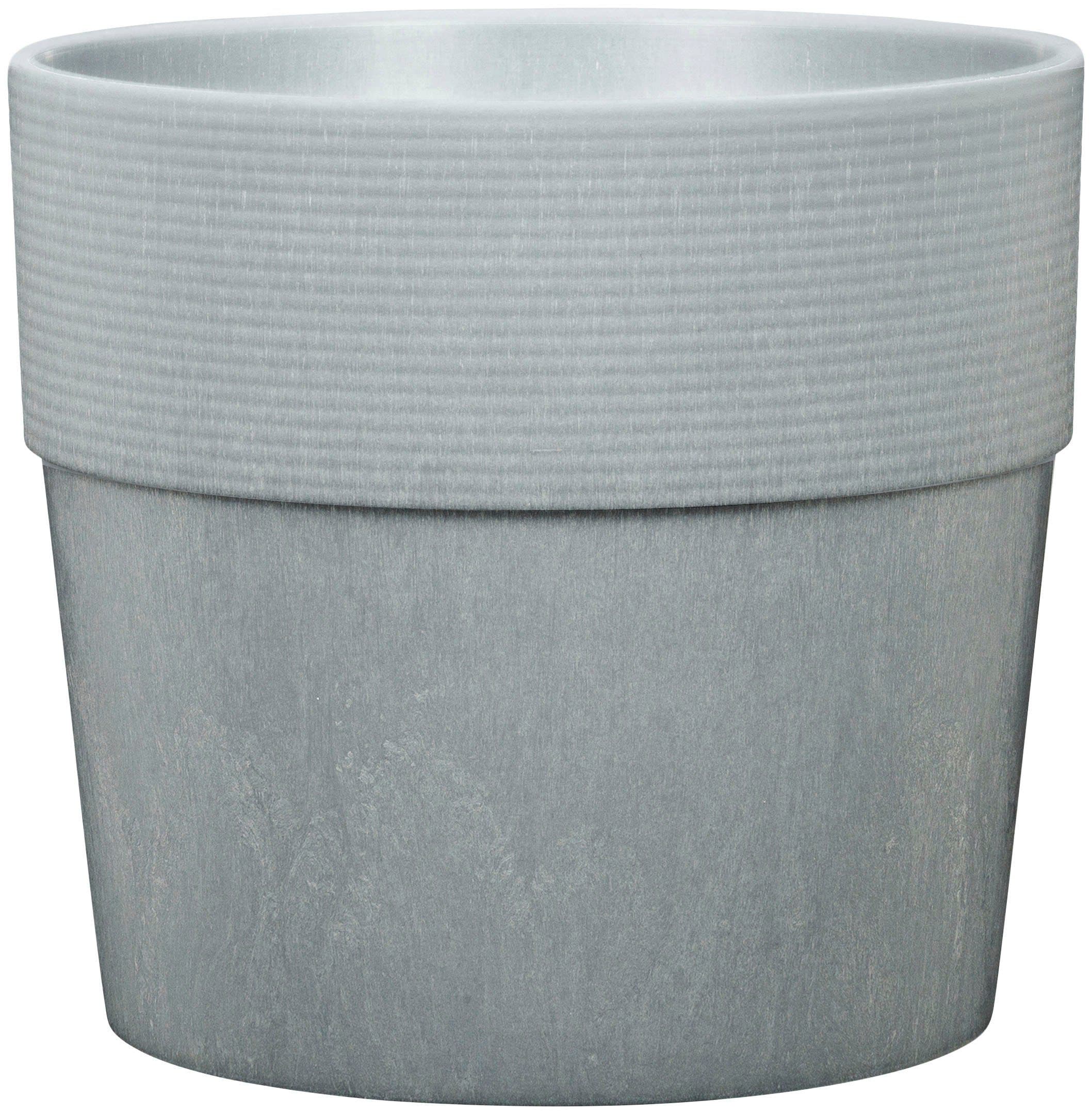 Scheurich Blumentopf CONCRETE 40/266 GROOVE+ | Grau