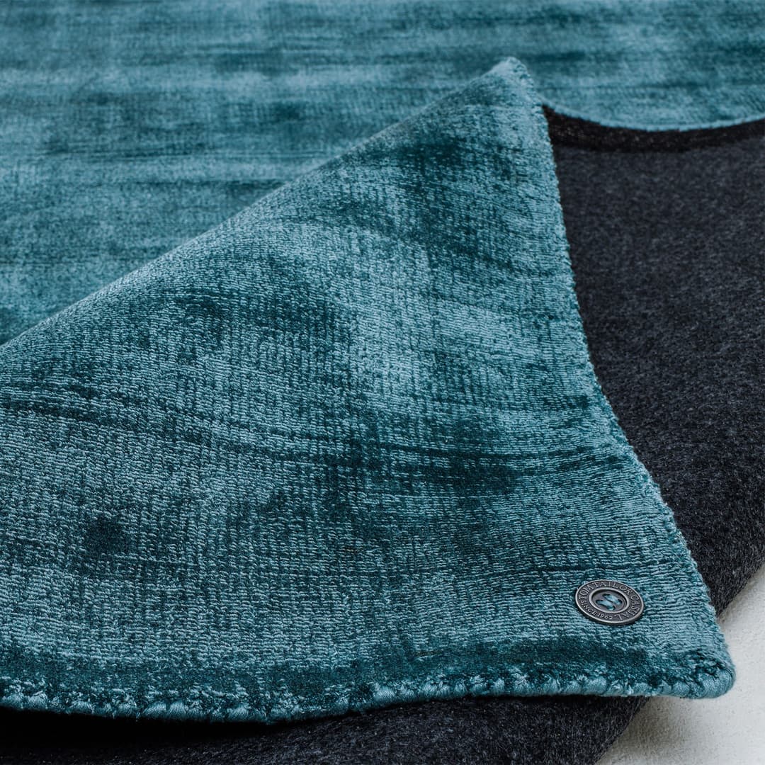 TOM TAILOR HOME Teppich Shine uni | Blau