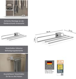 rauch Hosenhalter | Silber
