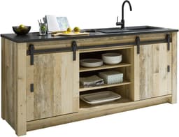 Home affaire Spülenschrank Sherwood | Holztöne