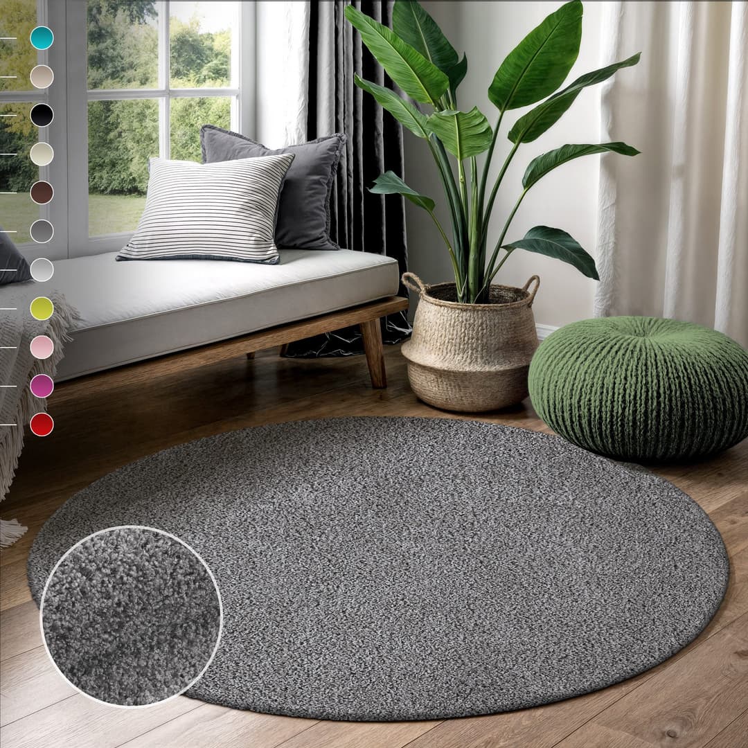Sanat Hochflor-Teppich LOCA | Grau