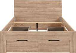 rauch Bett Einzelbett Doppelbett Stauraum FLEXX | Holztöne
