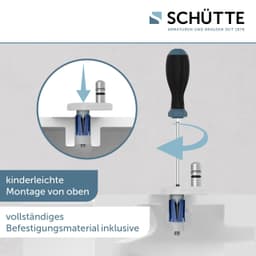 Schütte WC-Sitz Duroplast WHITE E-Form PRO 4 | Weiß