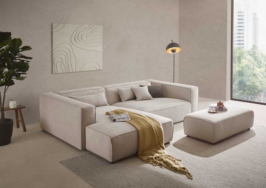LeGer Home by Lena Gercke Ecksofa PIARA XXL | Beige