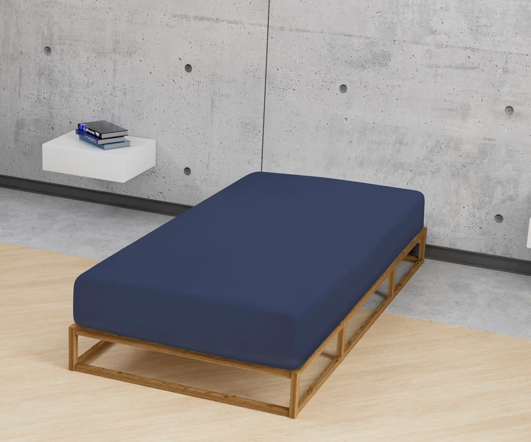 Biberna Spannbettlaken THEA | Blau
