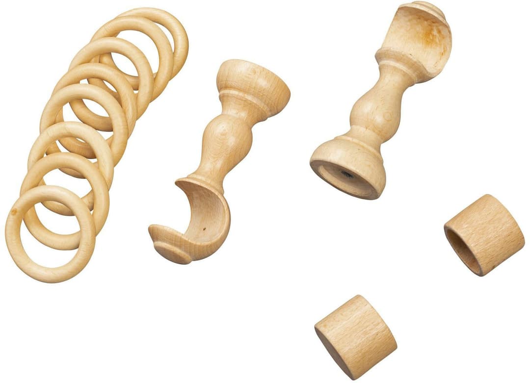 SN DECO GROUP Gardinenstange Cafiro | Holztöne