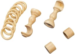 SN DECO GROUP Gardinenstange Cafiro | Holztöne