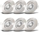 B.K.Licht LED Einbauleuchte 6er Set | Silber 2