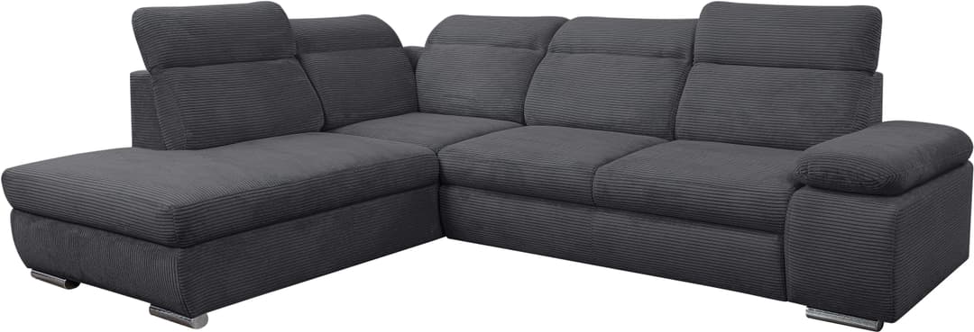 WERK2 Ecksofa Alicante Cord | Grau
