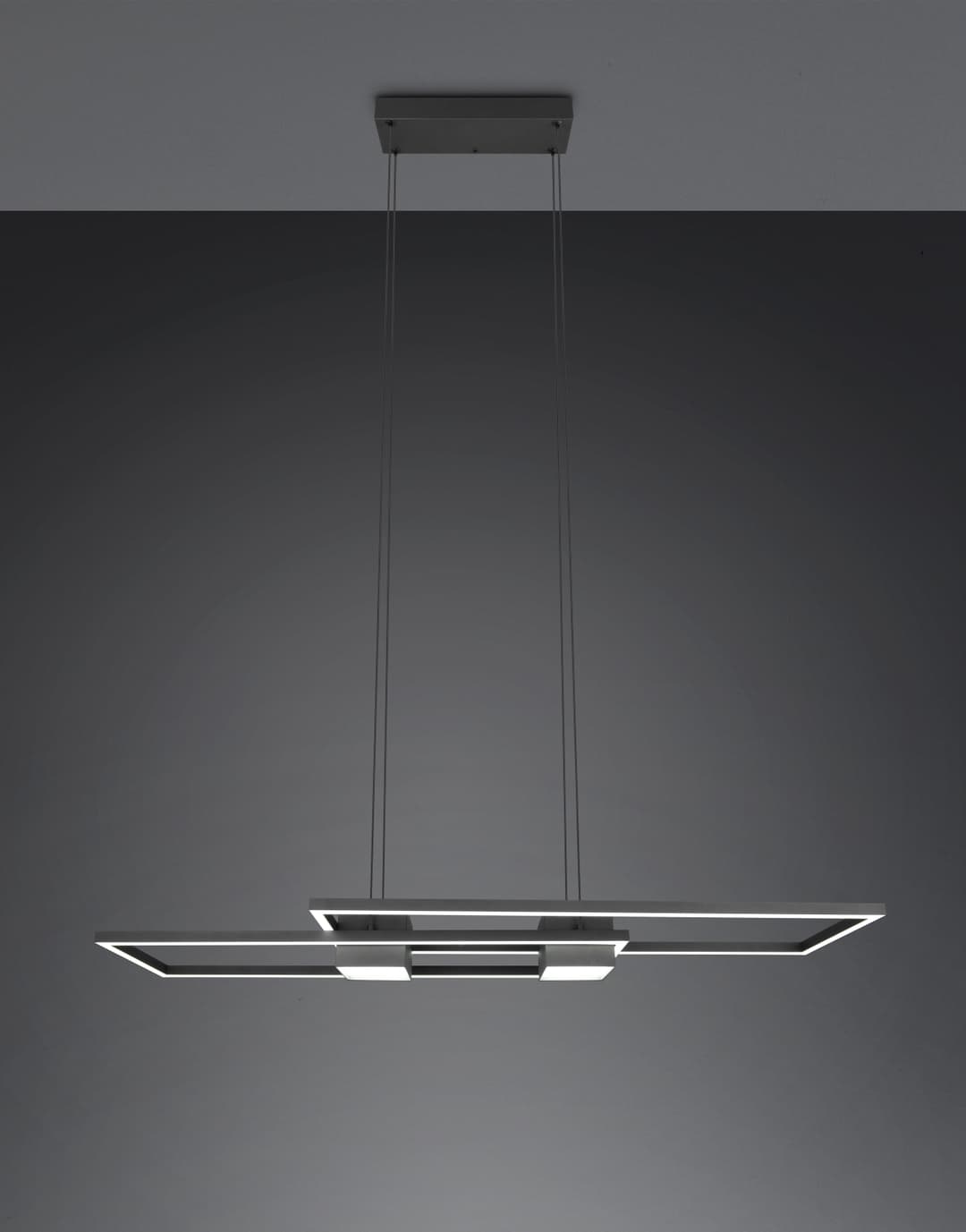 TRIO Leuchten ALBANY LED Pendelleuchte | Schwarz