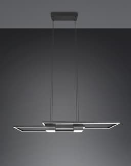 TRIO Leuchten ALBANY LED Pendelleuchte | Schwarz