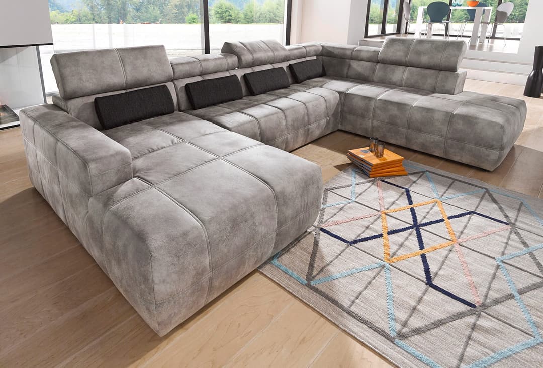 DOMO collection Wohnlandschaft Brandon | Braun