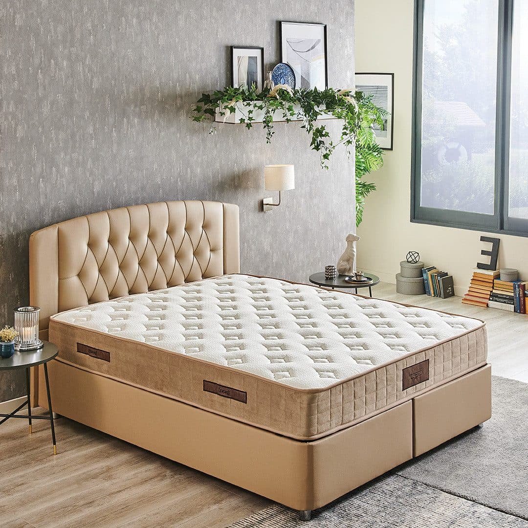 Bonnellfederkernmatratze Majestät Luxus | Beige
