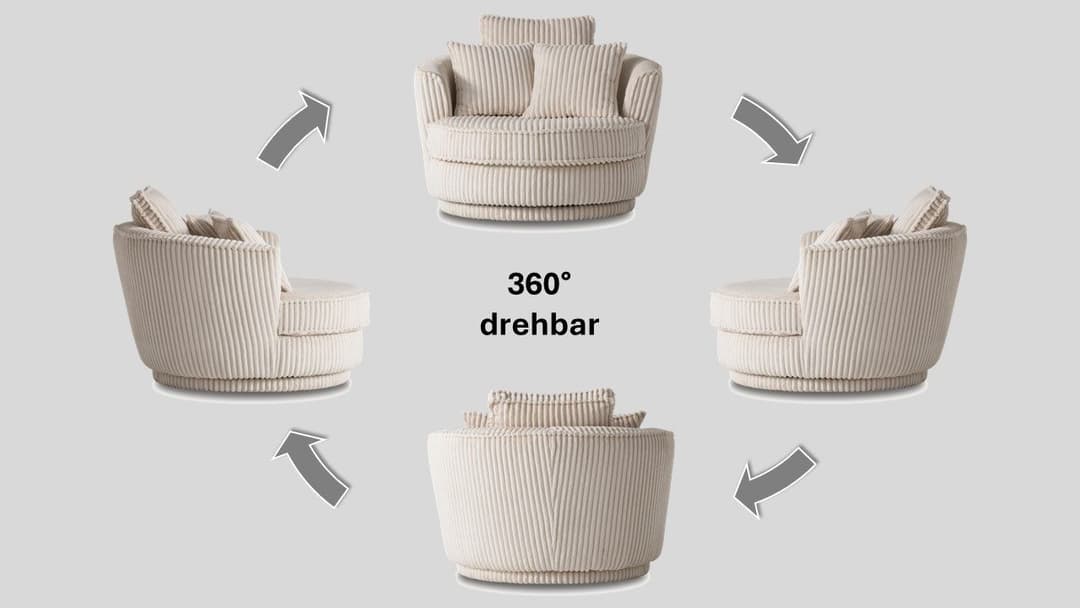 Home affaire Drehsessel MAISIE | Beige