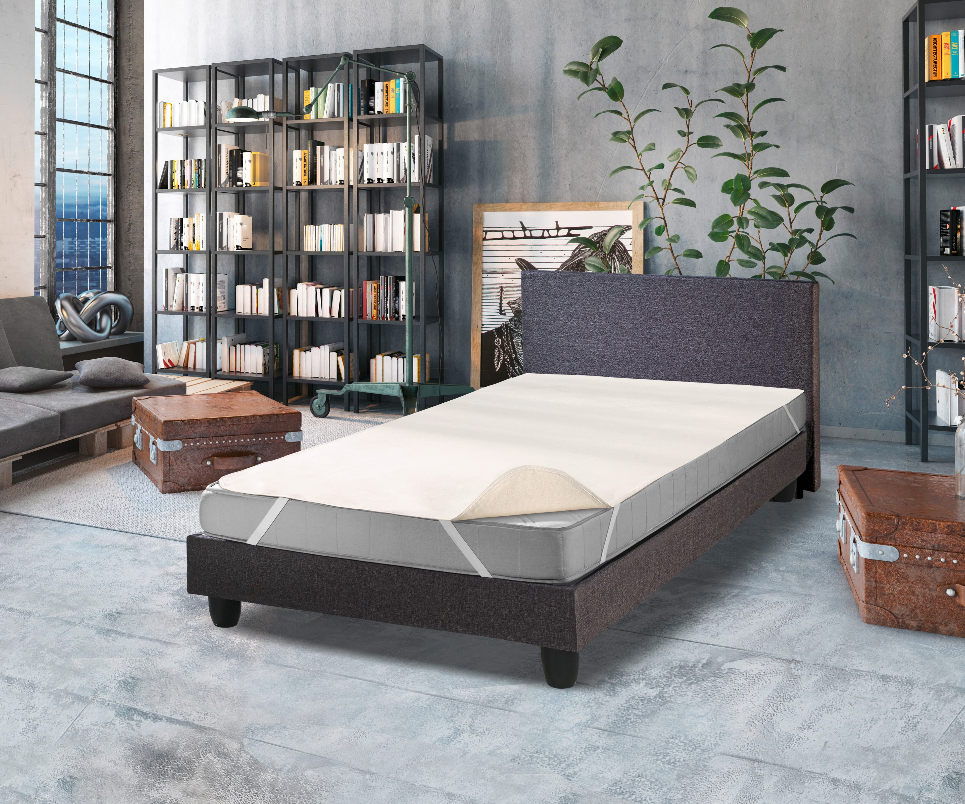 Matratzenauflage Molton Spann | Beige