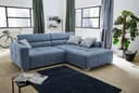 Jockenhöfer Gruppe Ecksofa Salerno | Blau 4