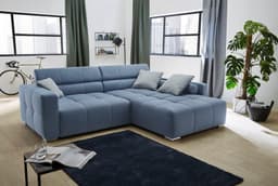 Jockenhöfer Gruppe Ecksofa Salerno | Blau