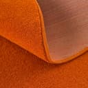 Sanat Teppich Uni, rund | Orange 3