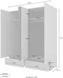 OTTO home Kleiderschrank Cross | Weiß 5