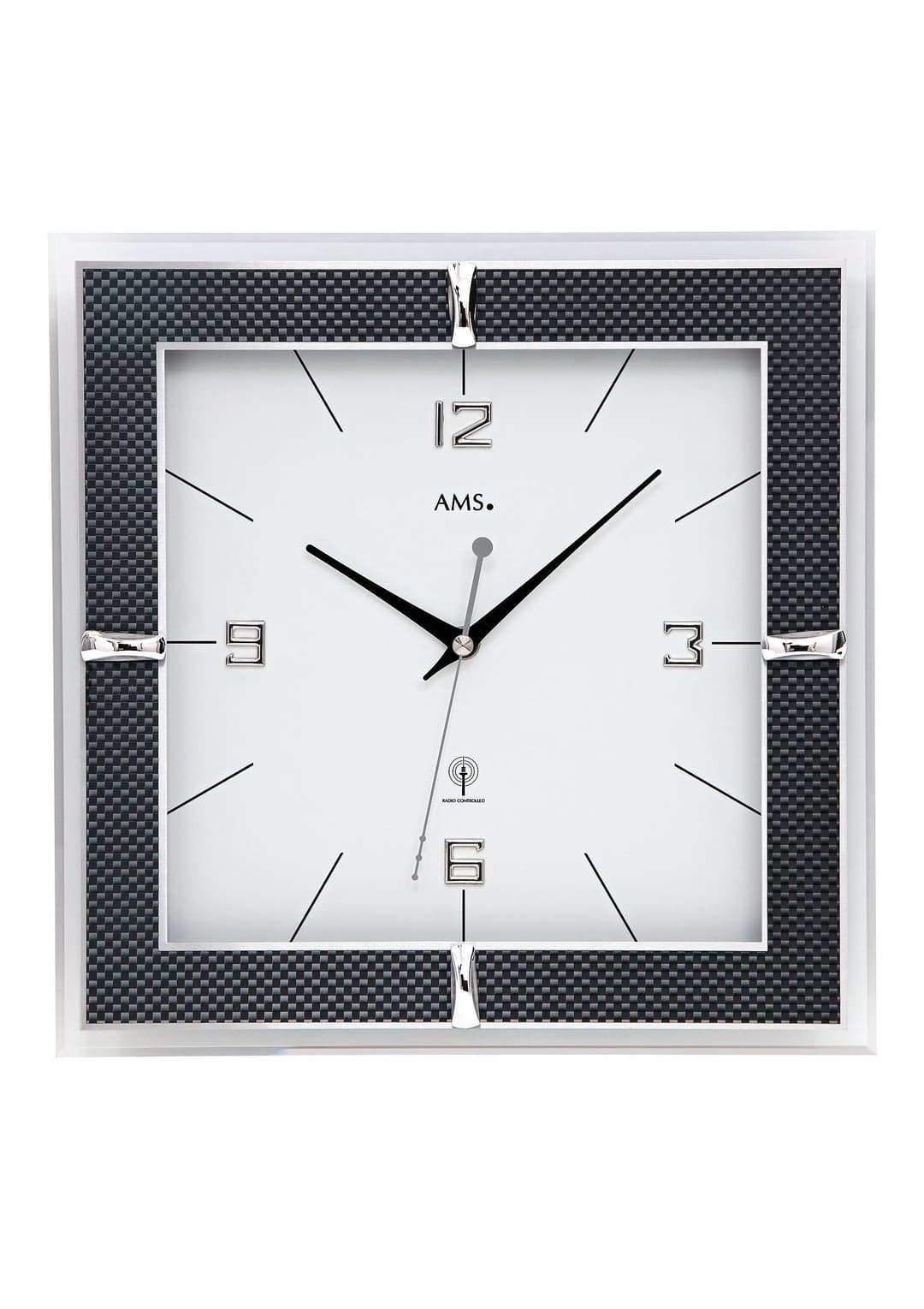 AMS Funkwanduhr F5855 | Mehrfarbig