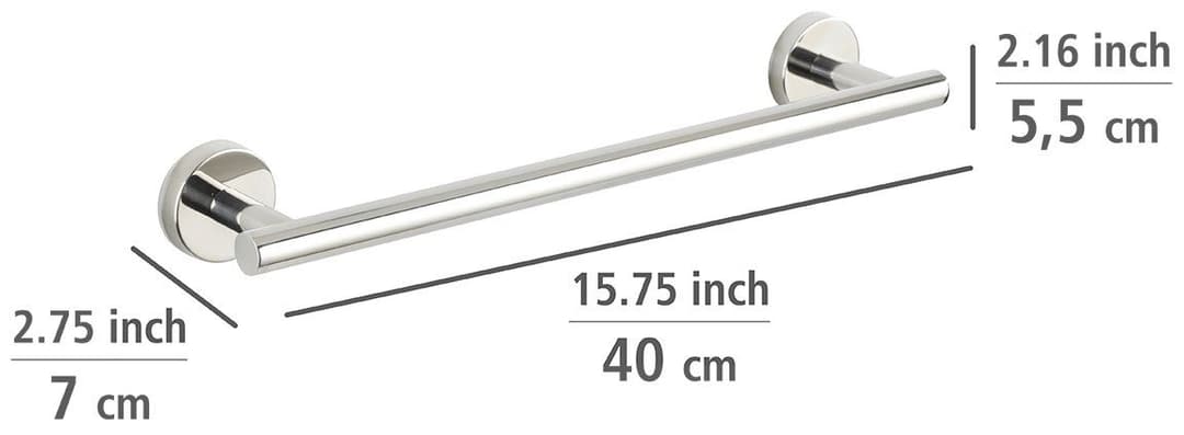 WENKO Handtuchhalter Bosio | Silber