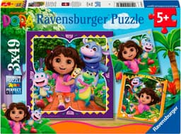 Ravensburger Puzzle 3x49, Dora the Explorer | Mehrfarbig