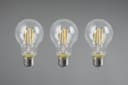 TRIO Leuchten LED-Filament Leuchtmittel Set E27 | Transparent 5