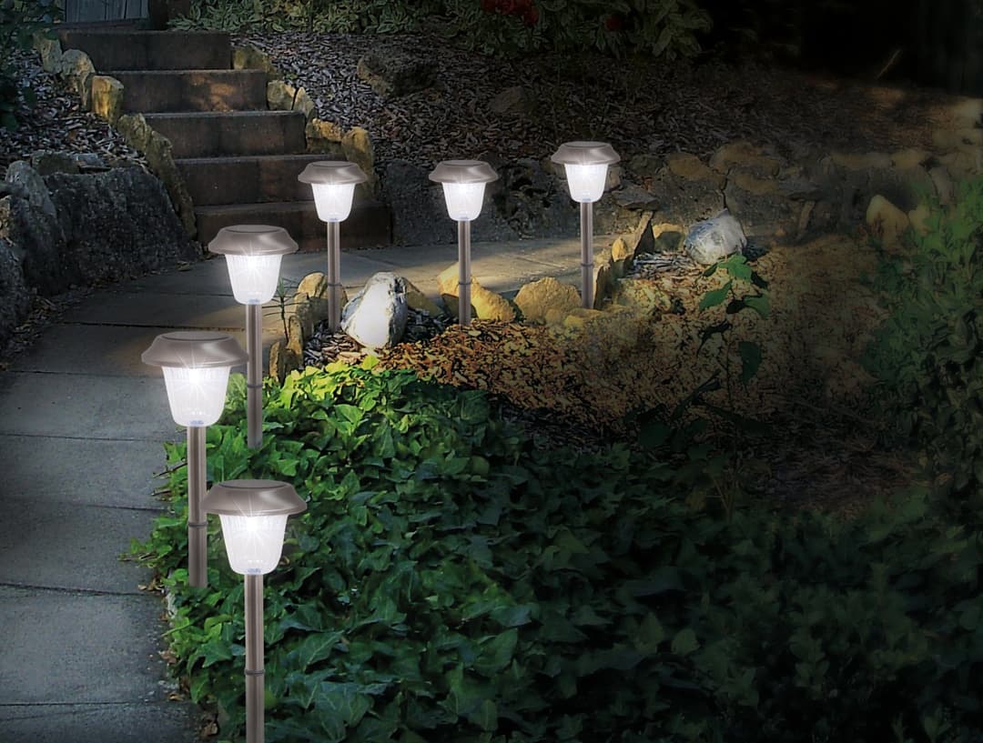 Näve LED Gartenleuchte Gustav | Silber