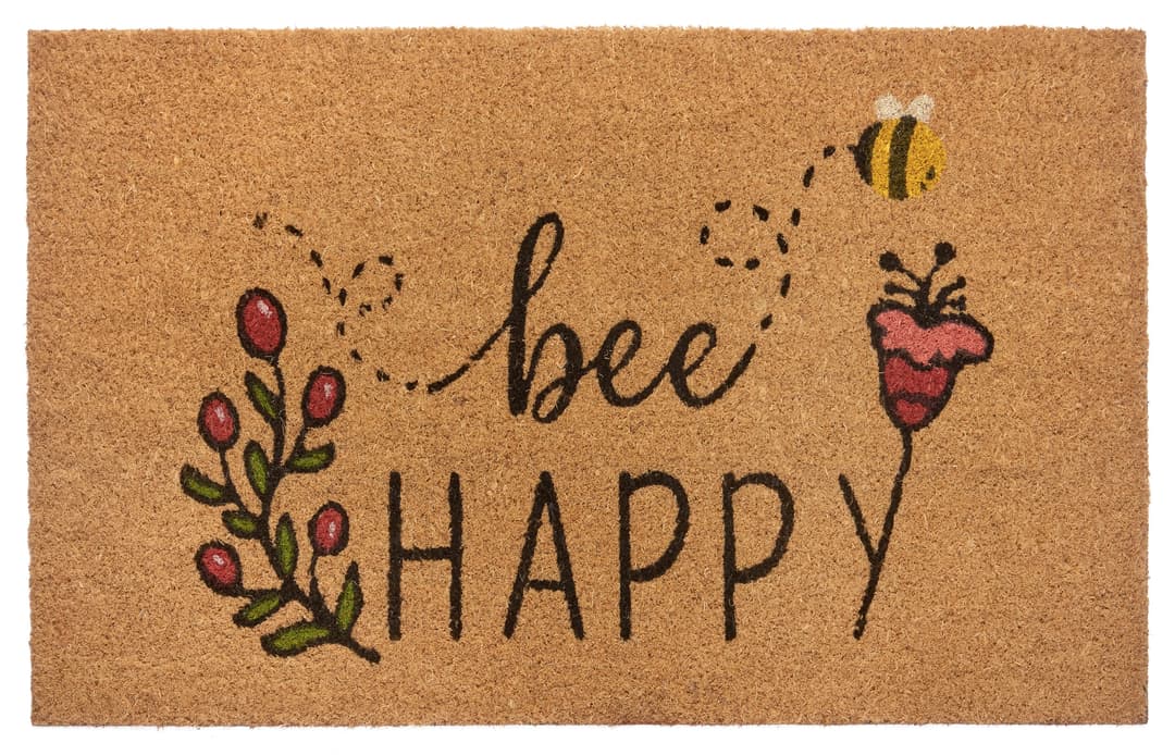 HANSE Home Fußmatte Bee Happy | Holztöne