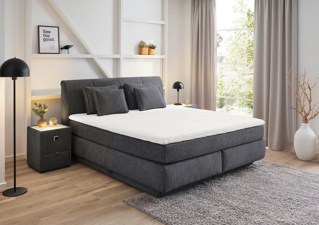 Jockenhöfer Gruppe Boxspringbett Carla | Grau