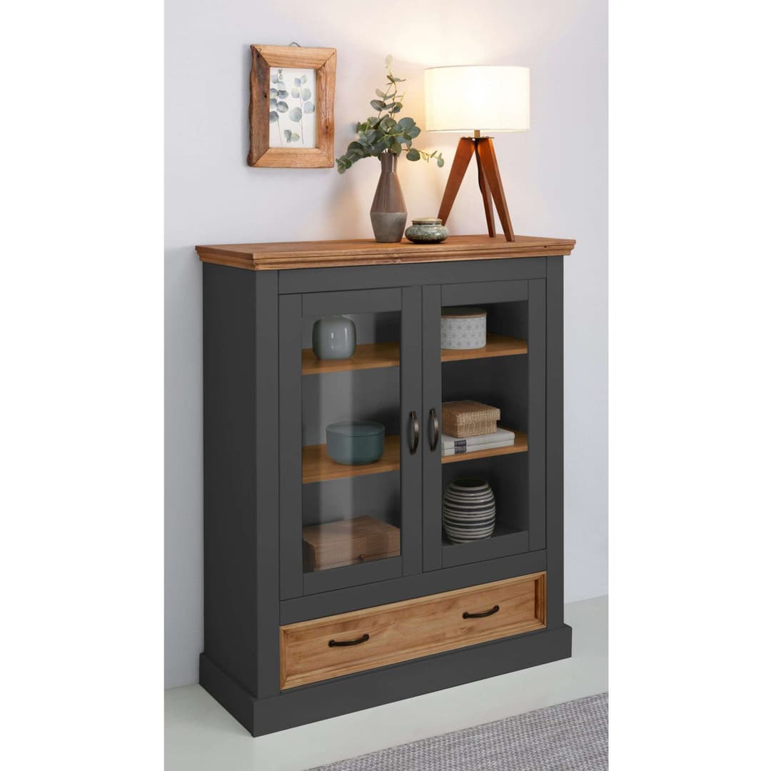 OTTO home Vitrine Selma Highboard | Grau