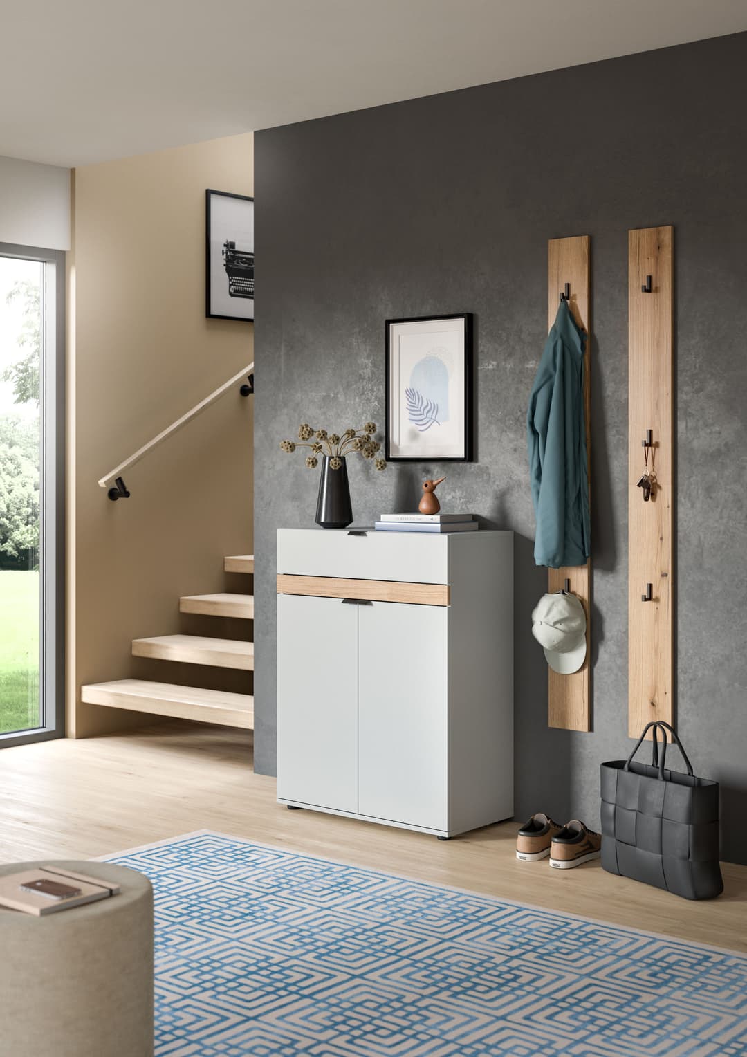 Home affaire Garderobenpaneel Oran | Holztöne