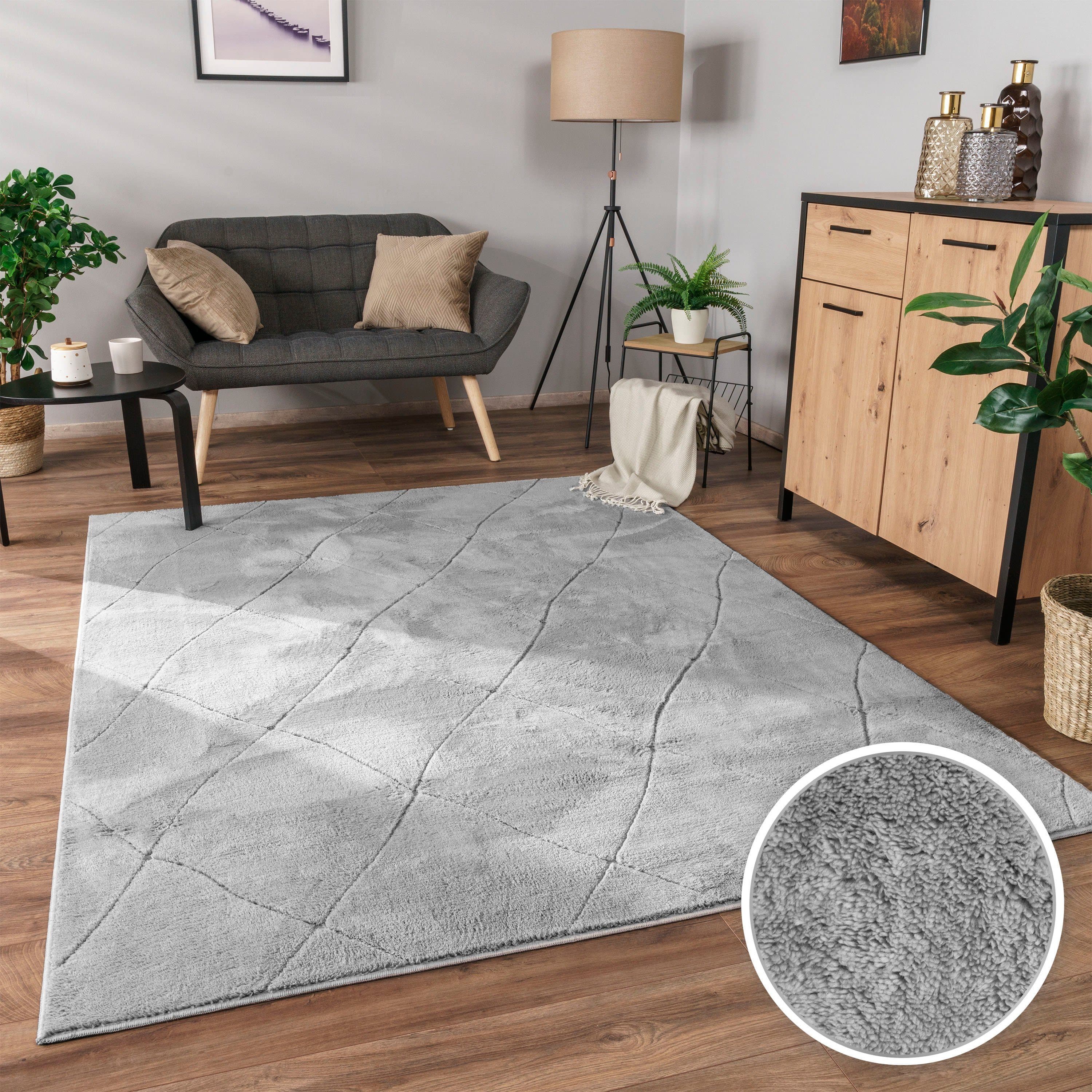 Paco Home Teppich Utrecht 641 | Grau