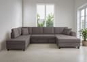 Trends by HG Wohnlandschaft Moritz U-Form | Grau