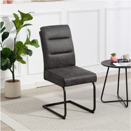 Duo Collection Marga Freischwinger Esszimmerstuhl | Grau