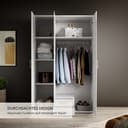 Schlafkontor Kleiderschrank Karl | Weiß 4