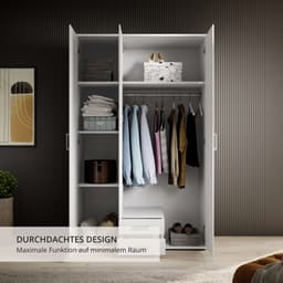 Schlafkontor Kleiderschrank Karl | Weiß