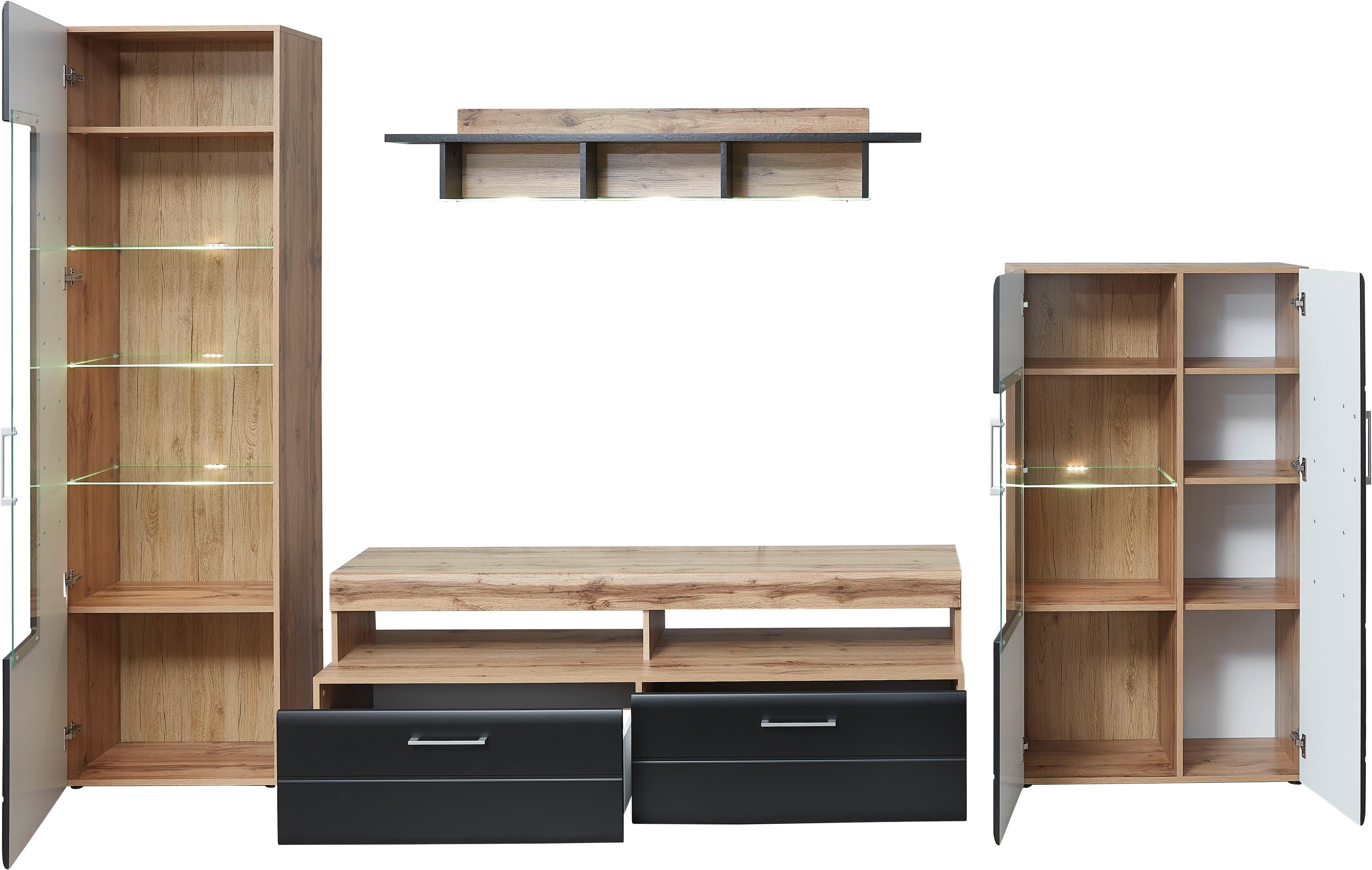 Innostyle Wohnwand Sonate | Schwarz