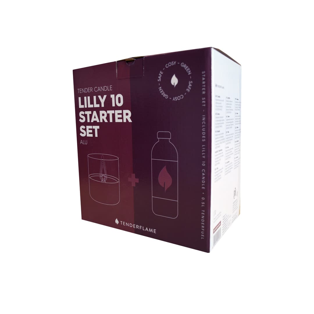 TENDERFLAME Tischfeuer Lilly 1 | Grau