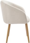 SalesFever Armlehnstuhl Komfortabler Esszimmerstuhl mit Stil | Beige 4