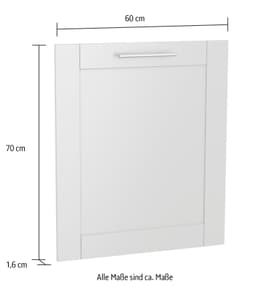 KOCHSTATION Frontblende Ahus | Weiß