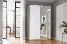 rauch Schwebetürenschrank Kleiderschrank | Weiß