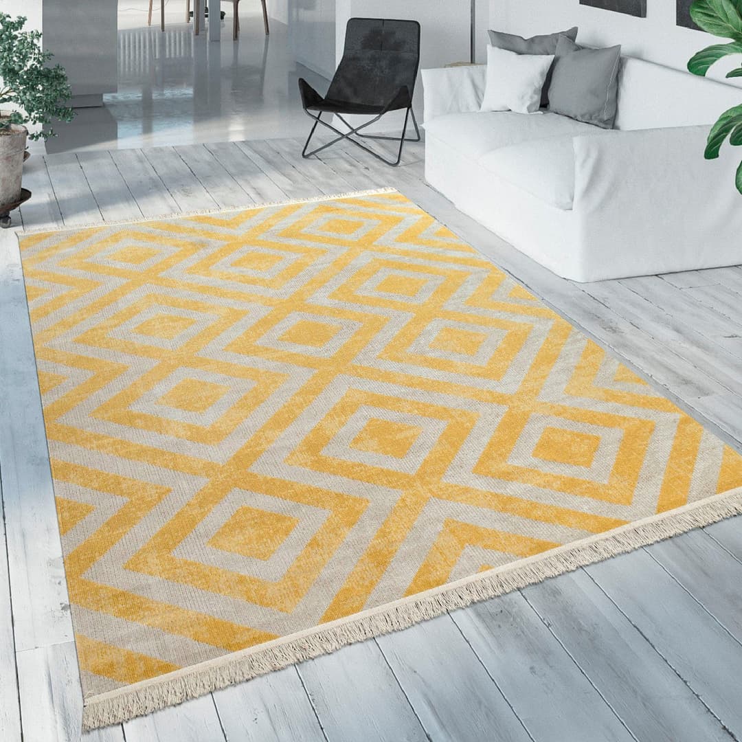 Paco Home Teppich Poco 821 | Gelb