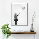 Reinders! Bild mit Rahmen Balloon Girl | Schwarz 3