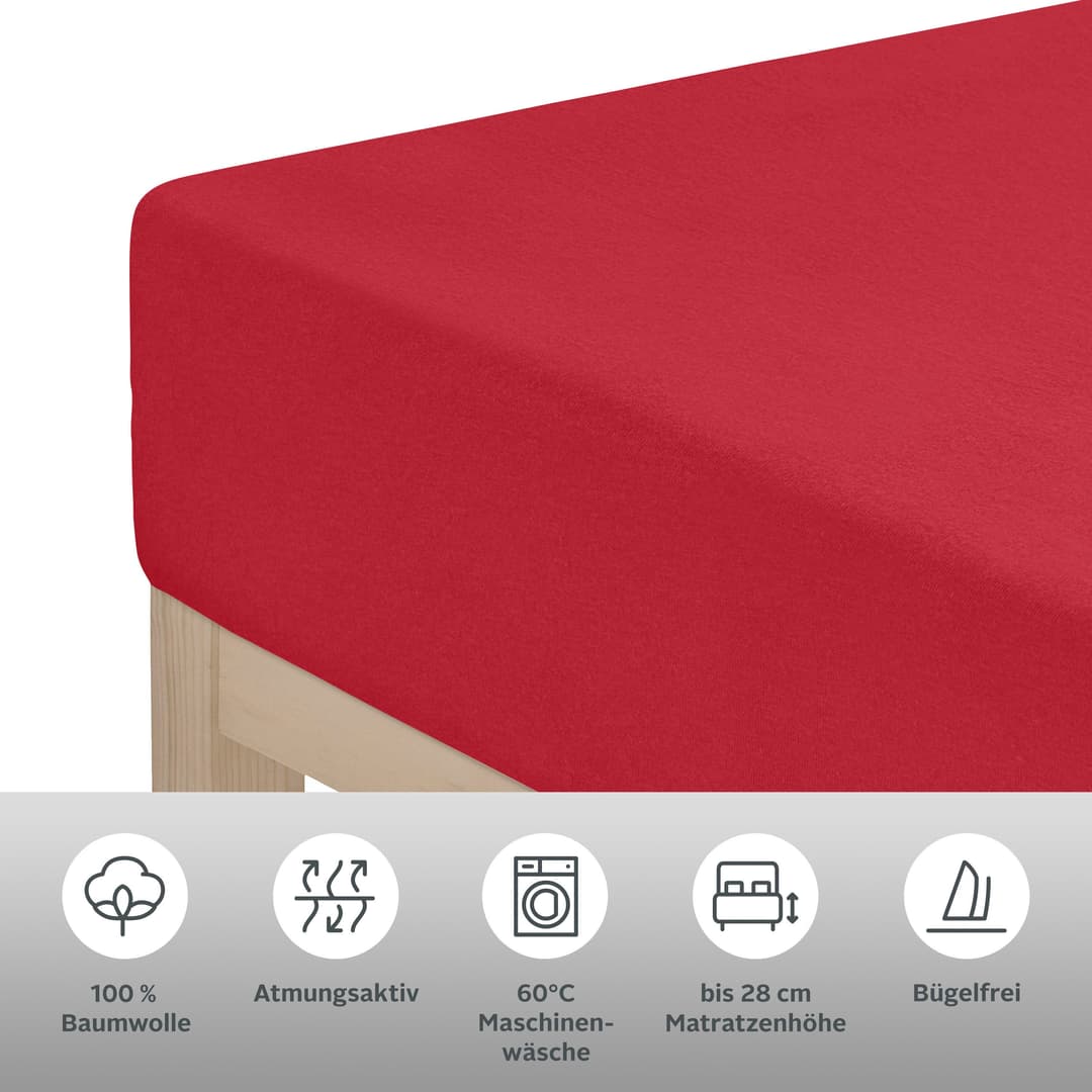 OTTO home Spannbettlaken | Rot