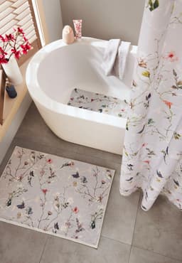 Kleine Wolke Badematte Flores | Mehrfarbig