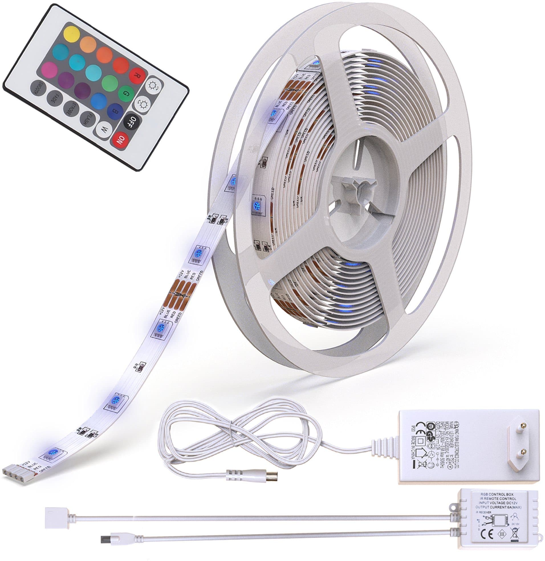 B.K.Licht LED-Streifen Lucilla | Mehrfarbig