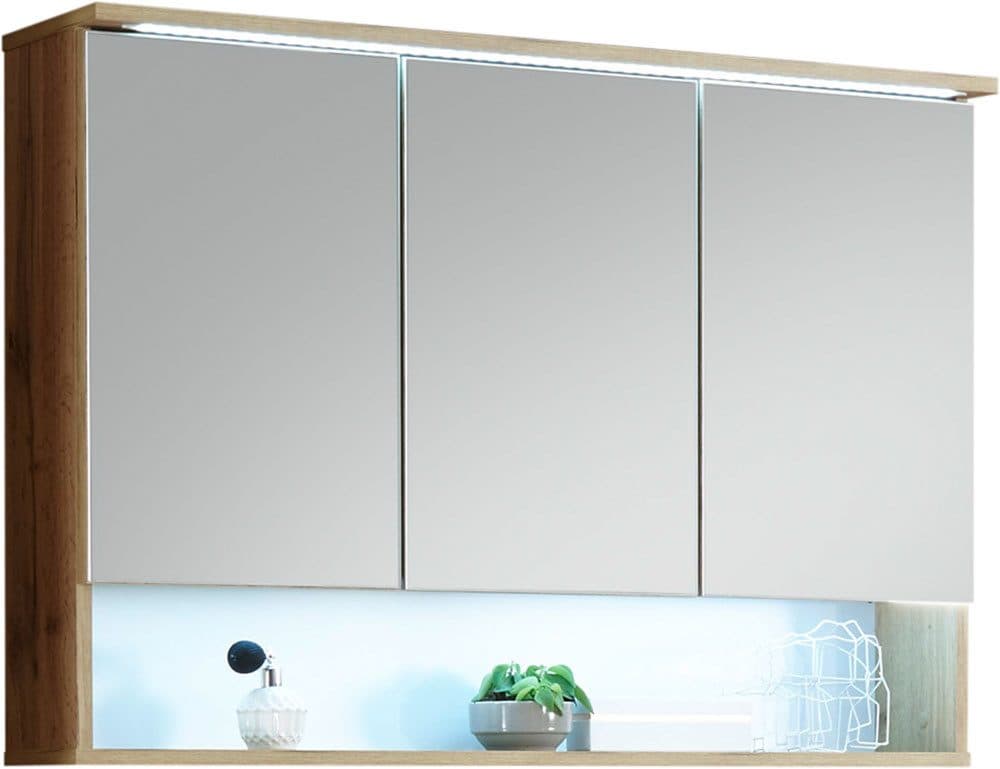 BASIC by Balculina Spiegelschrank Best | Holztöne