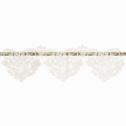 W. Reuter & Sohn - Plauener Spitze® Scheibengardine Blüten | Beige